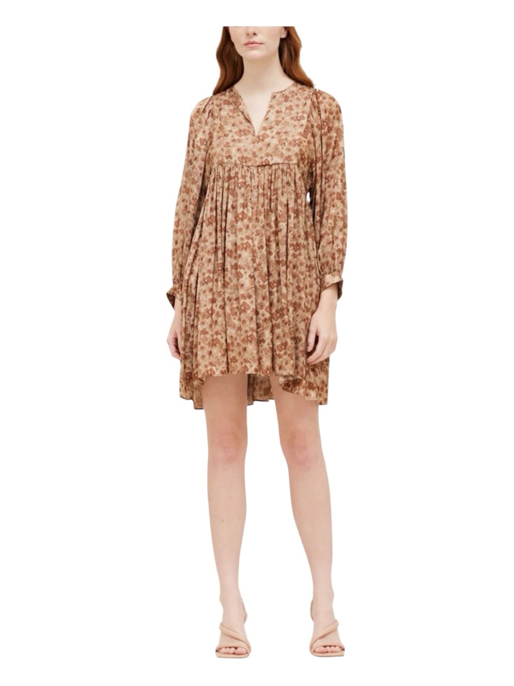 GRADE & GATHER Meadow Magic Satin Mini Dress